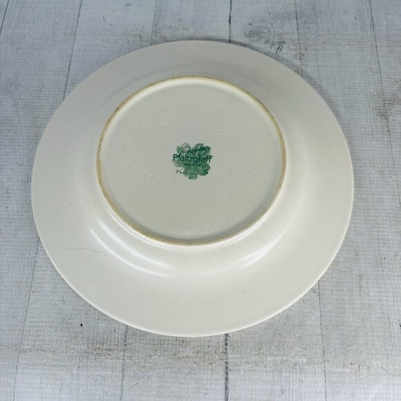 Pfaltzgraff NATUREWOOD Leaves Herbs Garden Tools Stoneware Dinner Plates Set 4 - Picture 9 of 16